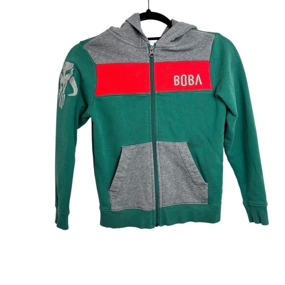 Hanna Andersson Star Wars Boba Fett Hoodie Size 130 (8) - Picture 1 of 7